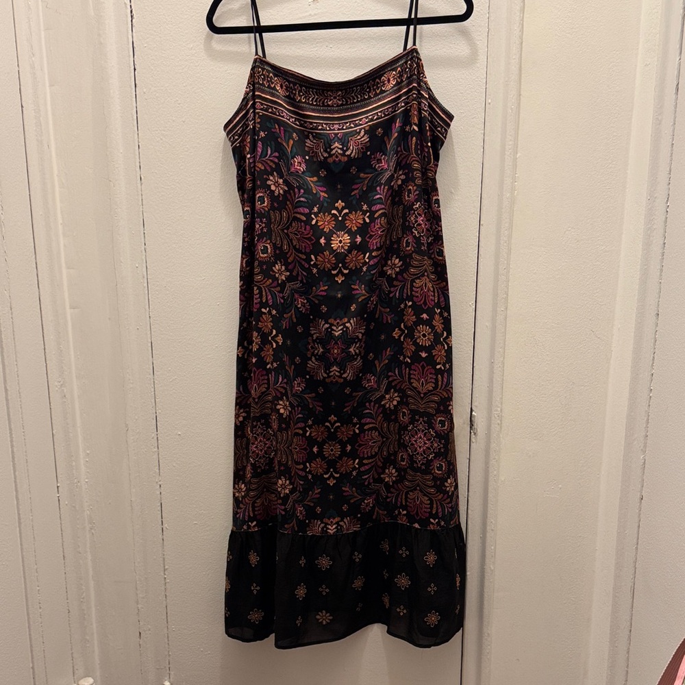 Johnny Was Silk Midi Dress